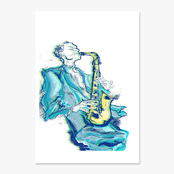 "Saxman" Print